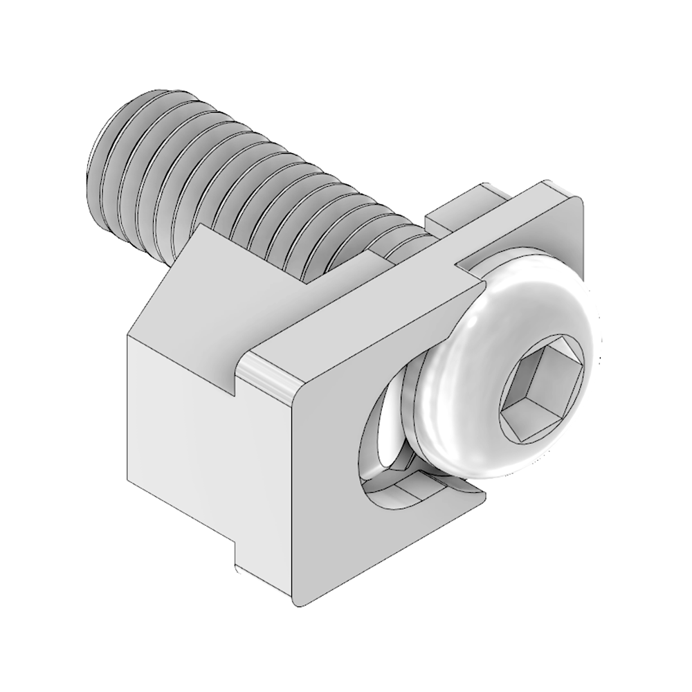 41-003-0 MODULAR SOLUTIONS ZINC PART<BR>SPEEDLOCK 30 SERIES-M8 BUTTON HEX HEAD